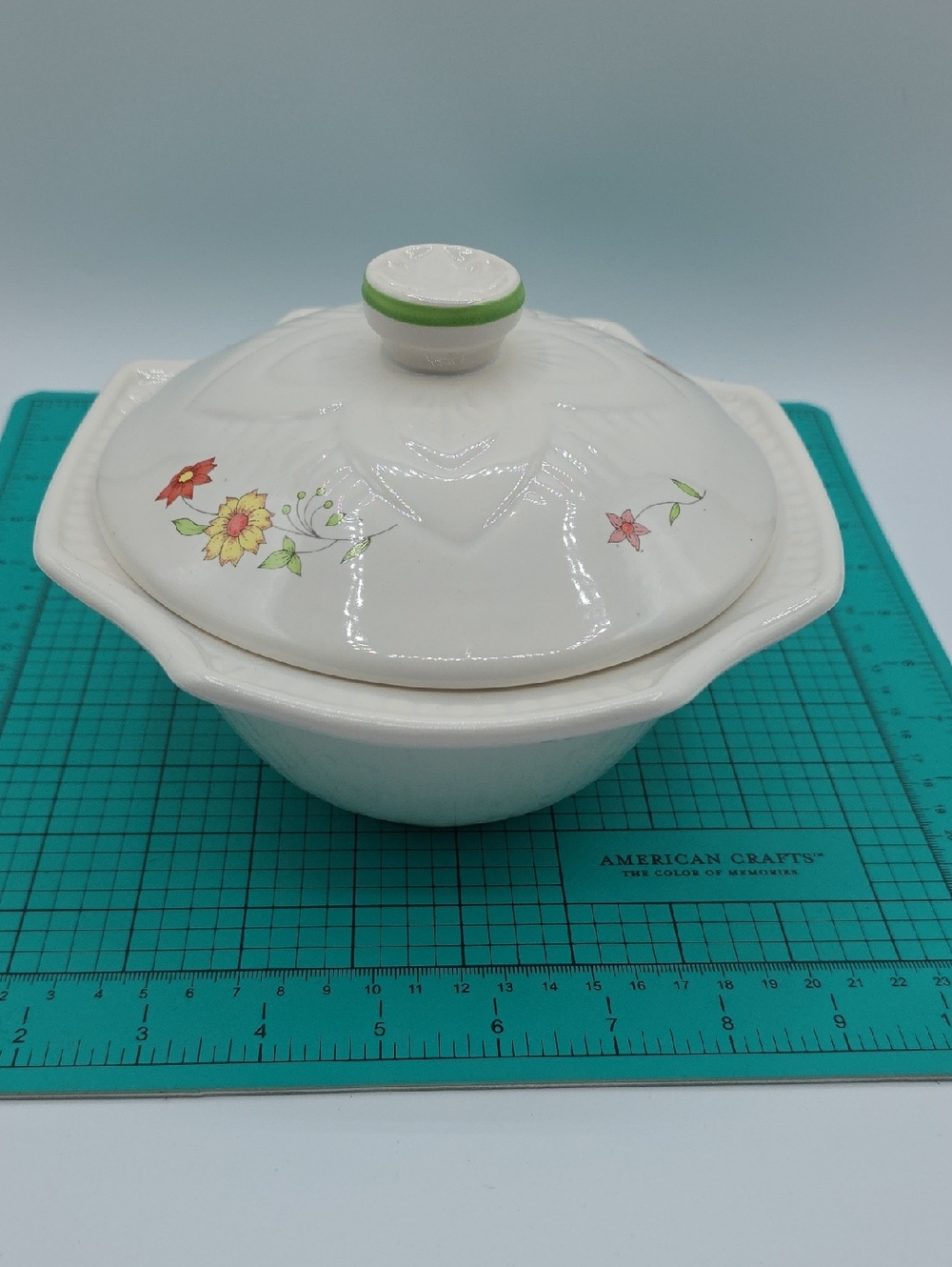 California Pottery Serving Bowl with Lid (Item #144), Vintage